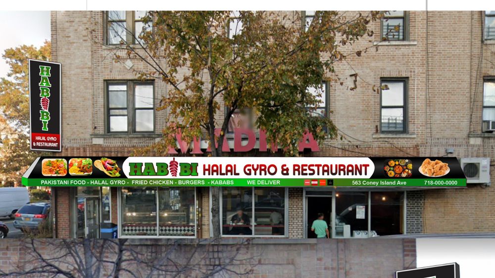 HABIBI HALAL GYRO & RESTAURANT 563 Coney Island Ave, Brooklyn, New