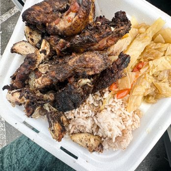 C3 Jamaican Corner Cuisine - Jerk chicken plate - Caribbean Near Me - Winston-Salem, North Carolina