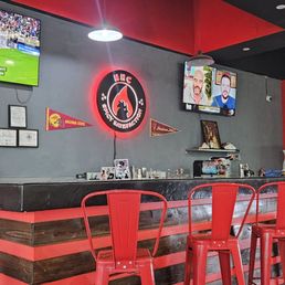 The bar with TV's to watch the game The bar with TV's to watch the game