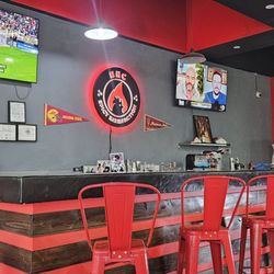 The bar with TV's to watch the game