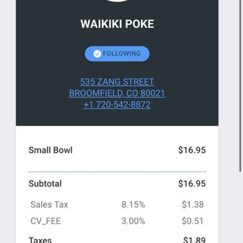 Waikiki Poke - Poke Near Me - Broomfield, Colorado