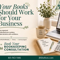JR Shelton Bookkeeping & Consulting Services - Bookkeeping made easy with JR Shelton Bookkeeping & Consulting Services, LLC. Book your Free Bookkeeping Consultation today.