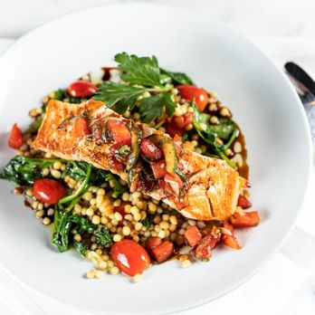 Lana Davis Photography - Grilled salmon with mediterranean salad. this image is also can be used for social media, website, and online menu. - Session Photography Near Me Lana Davis Photography - Grilled salmon with mediterranean salad. this image is also can be used for social media, website, and online menu. - Session Photography Near Me