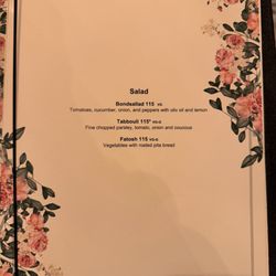 Tabbouli Södermalm - Menu
