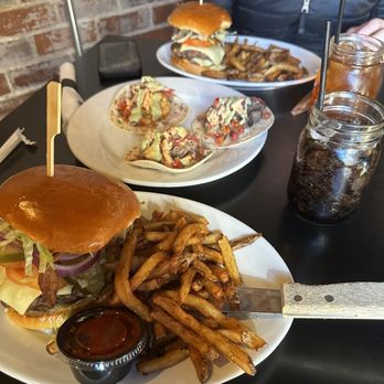 Local Roots & Provisions - Burgers & appetizer taco trio - Southern Near Me - Lincolnton, North Carolina Local Roots & Provisions - Burgers & appetizer taco trio - Southern Near Me - Lincolnton, North Carolina