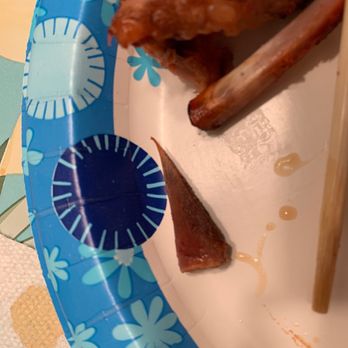 Tokyo Peking Cuisine - Bone that punctuated my cheek - Chinese Near Me - Boynton Beach, Florida