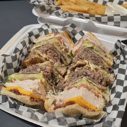 Duke's Upper Deck Cafe - Cowher Club, fries and ranch