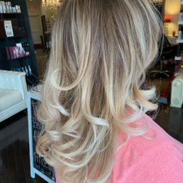Icy blonde ombré