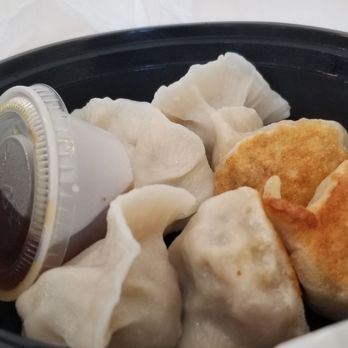 Lanzhou Hand Pull Noodle - Chives Pork Dumplings (I got 1/2 steamed and the other 1/2 fried) 5.27.19 - Noodles Near Me - Gaithersburg, Maryland Lanzhou Hand Pull Noodle - Chives Pork Dumplings (I got 1/2 steamed and the other 1/2 fried) 5.27.19 - Noodles Near Me - Gaithersburg, Maryland