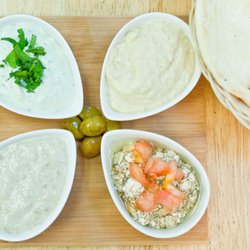 Saj House - Four dip platter