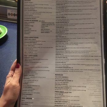 Blue Ginger - Look at this huge menu. - Japanese Near Me - Southwest Ranches, Florida Blue Ginger - Look at this huge menu. - Japanese Near Me - Southwest Ranches, Florida