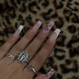 valentines nails by liz