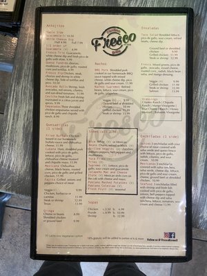 Menu photo 6 Fresco Cantina Grille Roswell, GA