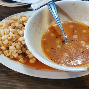 Don Tomas Cafe - Don Tomas Menudo. It was more like hominy soup! First experience pretty disappointed. - Mexican Near Me - Midland, Texas