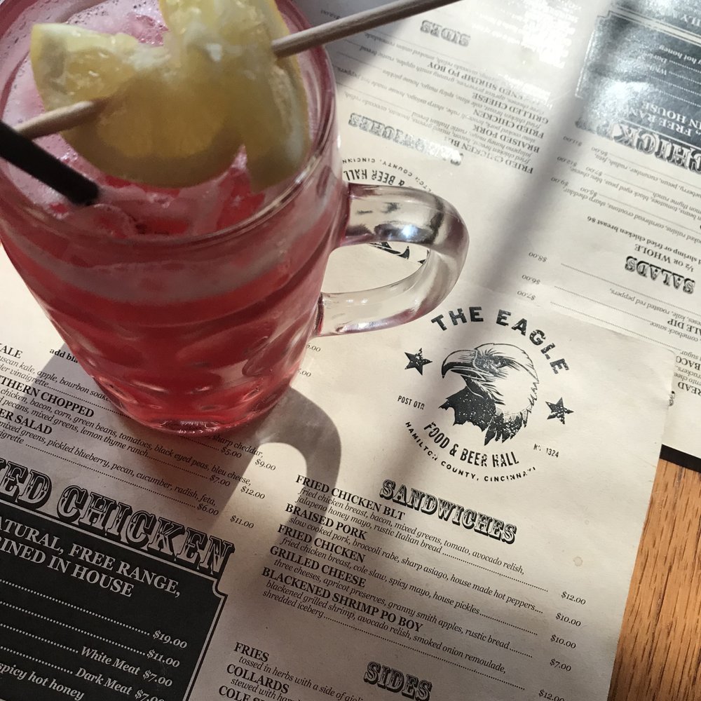 The Eagle OTR - Blackberry Lemonade cocktail - American Near Me - Cincinnati, Ohio