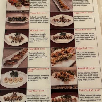 Fuji Cafe - Page 3 of 3 of sushi photo menu with new rolls - Sushi Bars Near Me - Collierville, Tennessee