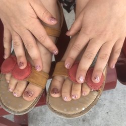 Pink Nail Spa - Little fingers and toes all polished and sparkly!