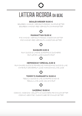 Menu photo 1 Latteria Garbatella Rome, RM Menu photo 1 Latteria Garbatella Rome, RM