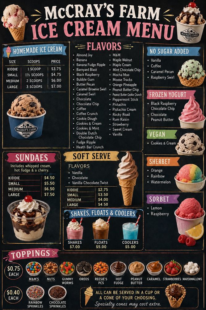 Social spots from McCray's Farm