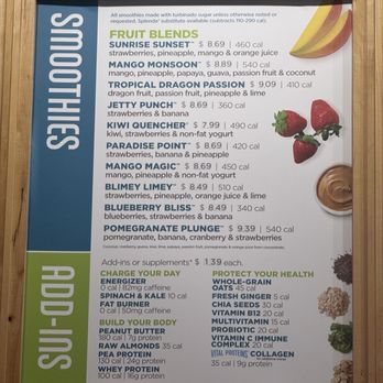 Tropical Smoothie Cafe - Menu - Juice Bars & Smoothies Near Me - Newington, Connecticut Tropical Smoothie Cafe - Menu - Juice Bars & Smoothies Near Me - Newington, Connecticut