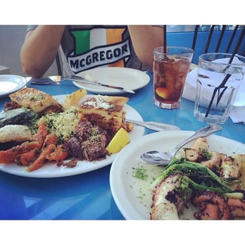 Taverna Tony - Samples plate and grilled octopus - Greek Near Me - Malibu, California Taverna Tony - Samples plate and grilled octopus - Greek Near Me - Malibu, California