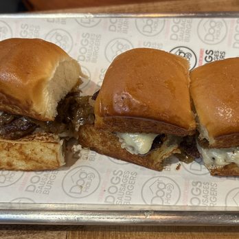Dog Haus Biergarten - Cheeseburger sliders - Breakfast & Brunch Near Me - Burbank, California Dog Haus Biergarten - Cheeseburger sliders - Breakfast & Brunch Near Me - Burbank, California