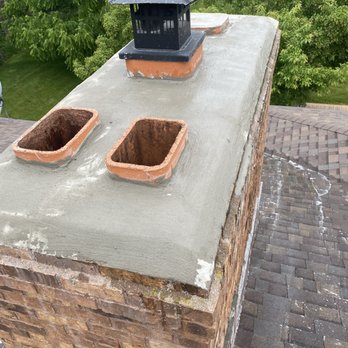 Triple J's Masonry - Before and and after chimny repair - Masonry/Concrete Near Me
