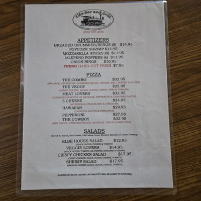 Menu photo 1 Elbe Bar & Grill Elbe, WA