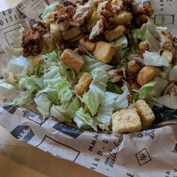 Wayback Burgers - Caesar salad minus the caesar because they forgot to mention they ran out of that dressing when I ordered - Burgers Near Me - Milpitas, California Wayback Burgers - Caesar salad minus the caesar because they forgot to mention they ran out of that dressing when I ordered - Burgers Near Me - Milpitas, California