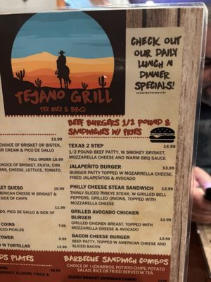 Menu photo 1 Tejano Grill Harlingen, TX Menu photo 1 Tejano Grill Harlingen, TX