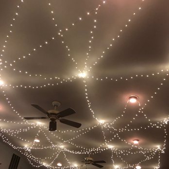 Outriggers Restaurant - Ceiling all lit up in Holiday decor. - Seafood Near Me - Stratford, Connecticut Outriggers Restaurant - Ceiling all lit up in Holiday decor. - Seafood Near Me - Stratford, Connecticut