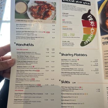 Nando's Peri-Peri - Menu - Chicken Shop Near Me - Addison, Texas