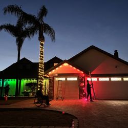 Wrench & Hammer Property Repair - Govee permanent lighting and tree light install