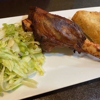 Asli Dining - Lamb shank with sambuza - Comfort Food Near Me - Ottawa, Ontario