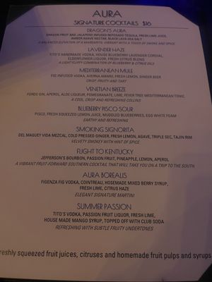 Menu photo 1 Aura Restaurant & Bar Hackensack, NJ