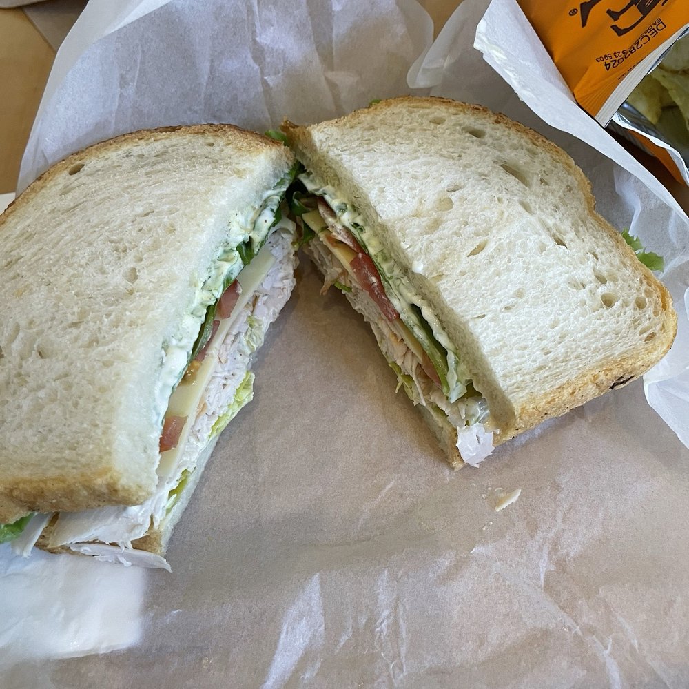 Duck And Decanter - Turkey sandwich on sourdough with mayo, mustard, lettuce, tomato, Swiss, and peperoncinis - Sandwiches Near Me - Phoenix, Arizona