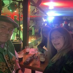 Gavin's Irish Country Inn - Enjoying a Guinness in the pub while listening to some great Irish music from the Canny Brothers Band.