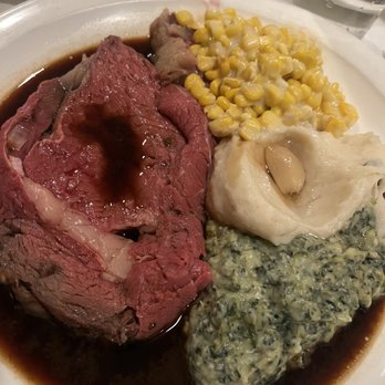 Broadway Prime - Peninsula cut was just enough and medium rare. Loved the 1/2 corn and 1/2 spinach option. That garlic touch on the mash was delish - Steakhouses Near Me - Burlingame, California Broadway Prime - Peninsula cut was just enough and medium rare. Loved the 1/2 corn and 1/2 spinach option. That garlic touch on the mash was delish - Steakhouses Near Me - Burlingame, California