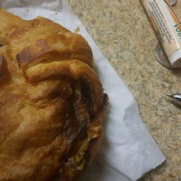 Burned egg n cheese croissant Burned egg n cheese croissant
