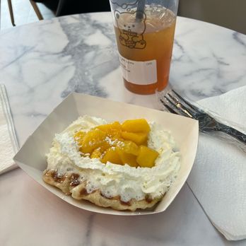 102 Boba - Mango Croffle. Super delish! - Bubble Tea Near Me - Brooklyn Center, Minnesota