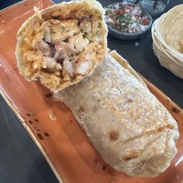 Shrimp burrito Shrimp burrito