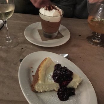 Saraghina Restaurant - Cheesecake and chocolate mousse - Pizza Near Me - Brooklyn, New York Saraghina Restaurant - Cheesecake and chocolate mousse - Pizza Near Me - Brooklyn, New York