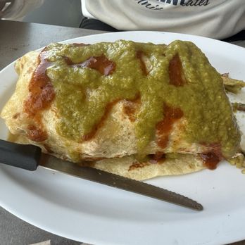 La Baja Gourmet - California Burrito with Green and Red salsas - Mexican Near Me - Victorville, California La Baja Gourmet - California Burrito with Green and Red salsas - Mexican Near Me - Victorville, California