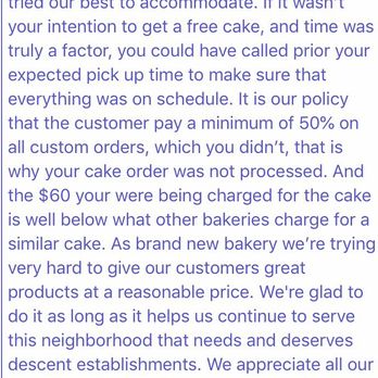 Confectionaires Bakery - This was the email. - Bakeries Near Me - Bronx, New York