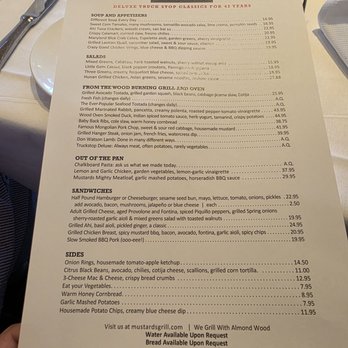 Mustards Grill - Menu - New American Near Me - Napa, California Mustards Grill - Menu - New American Near Me - Napa, California