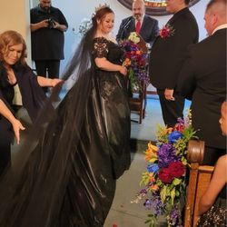 Magic Touch - From her just showing you different pictures and telling you what she imagined her dress to look like.