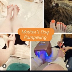 Perfection Nails Salon & Spa - Deluxe Pedicure and gel nail polish. May 2026.