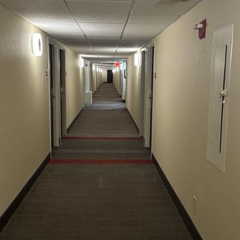 Four Points by Sheraton Manhattan - 3rd Floor long hallway. It reminded me of The Shining! As you can see it is very outdated. - Hotels Near Me - Manhattan, Kansas
