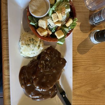 Titanic Brewery & Restaurant - Sausage & Sirloin Meatloaf mashed potatoes Cesar Classic Caesar Salad - American Near Me - Coral Gables, Florida Titanic Brewery & Restaurant - Sausage & Sirloin Meatloaf mashed potatoes Cesar Classic Caesar Salad - American Near Me - Coral Gables, Florida