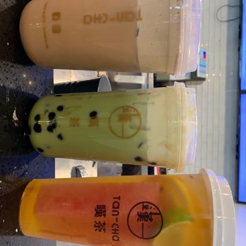 Tan-Cha - Uji Matcha with Cheese foam Royal Ceylon Milk Tea with Tiramisu Puff Cream Super Fruit Tea - Bubble Tea Near Me - Los Angeles, California Tan-Cha - Uji Matcha with Cheese foam Royal Ceylon Milk Tea with Tiramisu Puff Cream Super Fruit Tea - Bubble Tea Near Me - Los Angeles, California